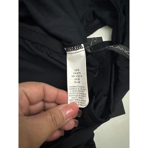 La Blanca Island Goddess Women One Piece Off Shoulder Ruffle  Bathing Suit - Picture 5 of 7